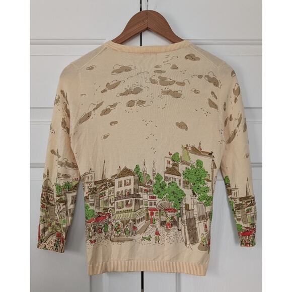 J. Crew France Vintage Novelty Lightweight Cardigan Sweater - Picture 7 of 8